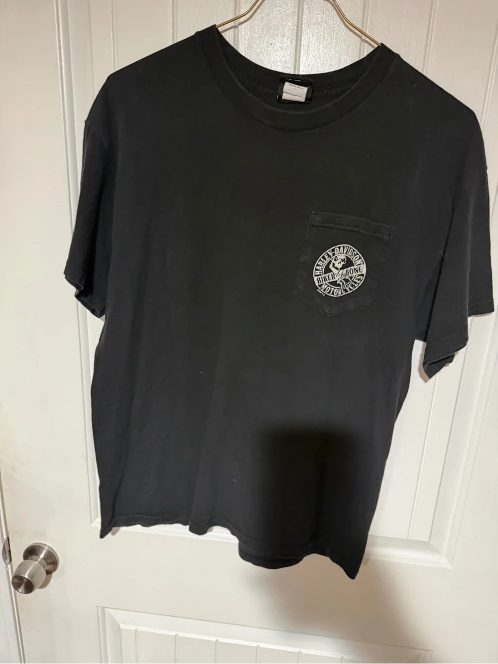 Ladies size large Harley-Davidson Black Tee with Multicolors